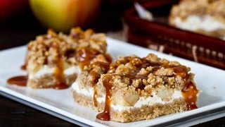 Caramel Apple Cheesecake Bars Recipe