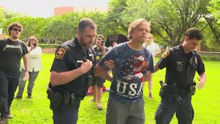 Lecturer Arrested For Setting Up Tent At Pro-Palestinian Protest At The University Of Texas-Arlingto