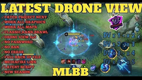 LATEST DRONE VIEW MOBILE LEGENDS | NO PASSWORD | WORK ALL MAPS & GRAPHICS | MLBB
