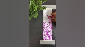 zentangle bookmark..#shorts