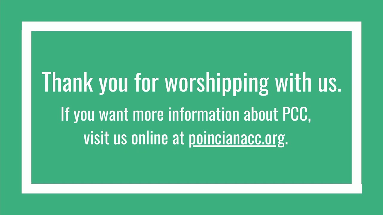 Sunday Morning Worship Service (October 4, 2020)