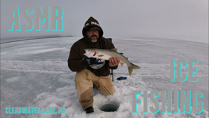 Ice fishing Central Canada 