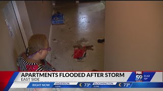 Apartments flooded with sewage on Indy's east side