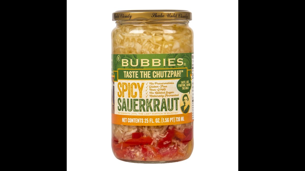Azure Standard Product Review Bubbies Sauerkraut Spicy Raw Fermented