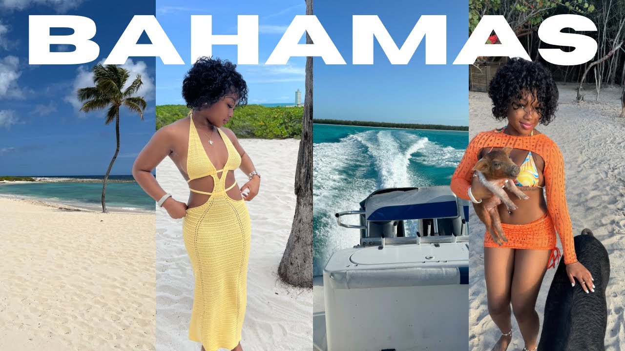 TRAVEL VLOG: SOLO IN THE BAHAMAS ✈️| luxury stay, pig island, floating bar, jet skis, relaxing +more