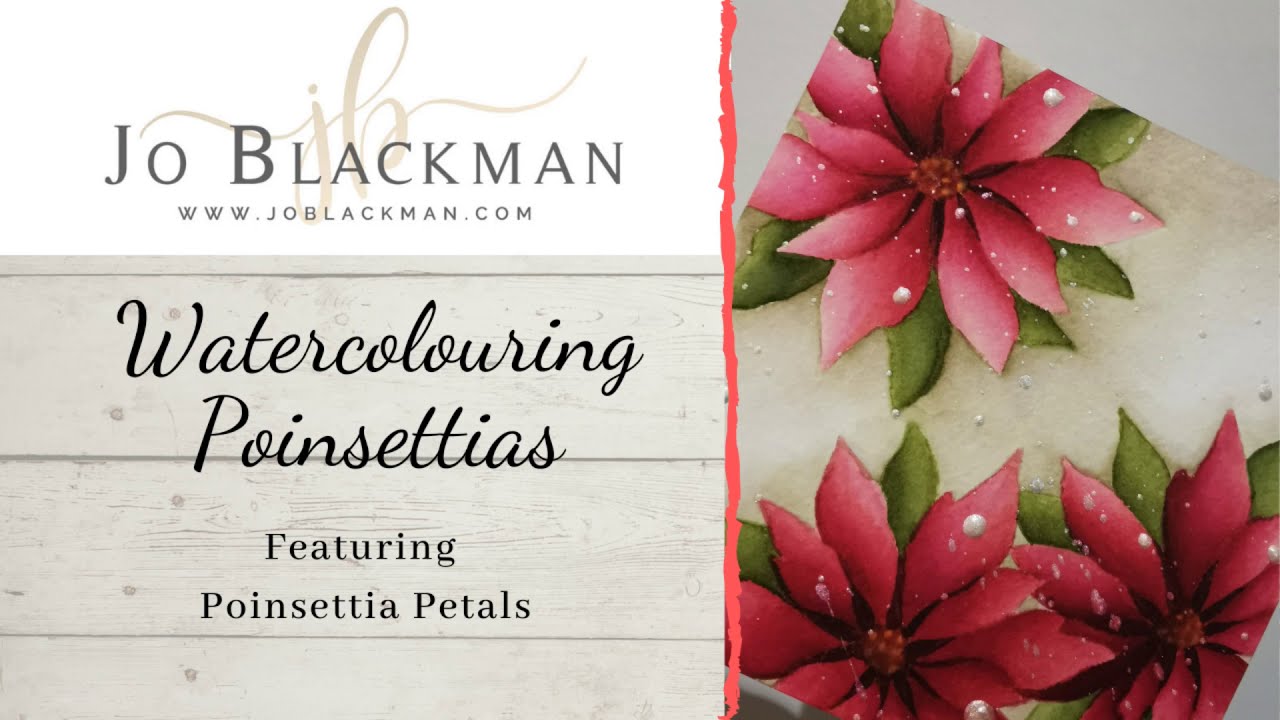 Watercolouring Techniques featuring the Poinsettia Petals stamp set by ...
