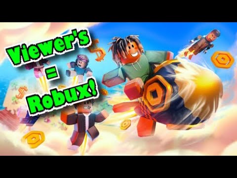 Giving Robux To Every Viewer - YouTube