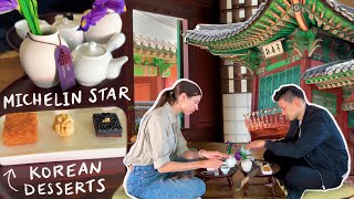 MICHELIN STAR ⭐ Traditional Korean Desserts at Changdeok Palace in Seoul 🇰🇷