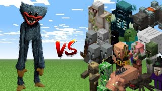 Huggy Buggy vs Every mob in Minecraft (Java Edition) - Minecraft 1.21 Huggy Buggy vs All Mobs