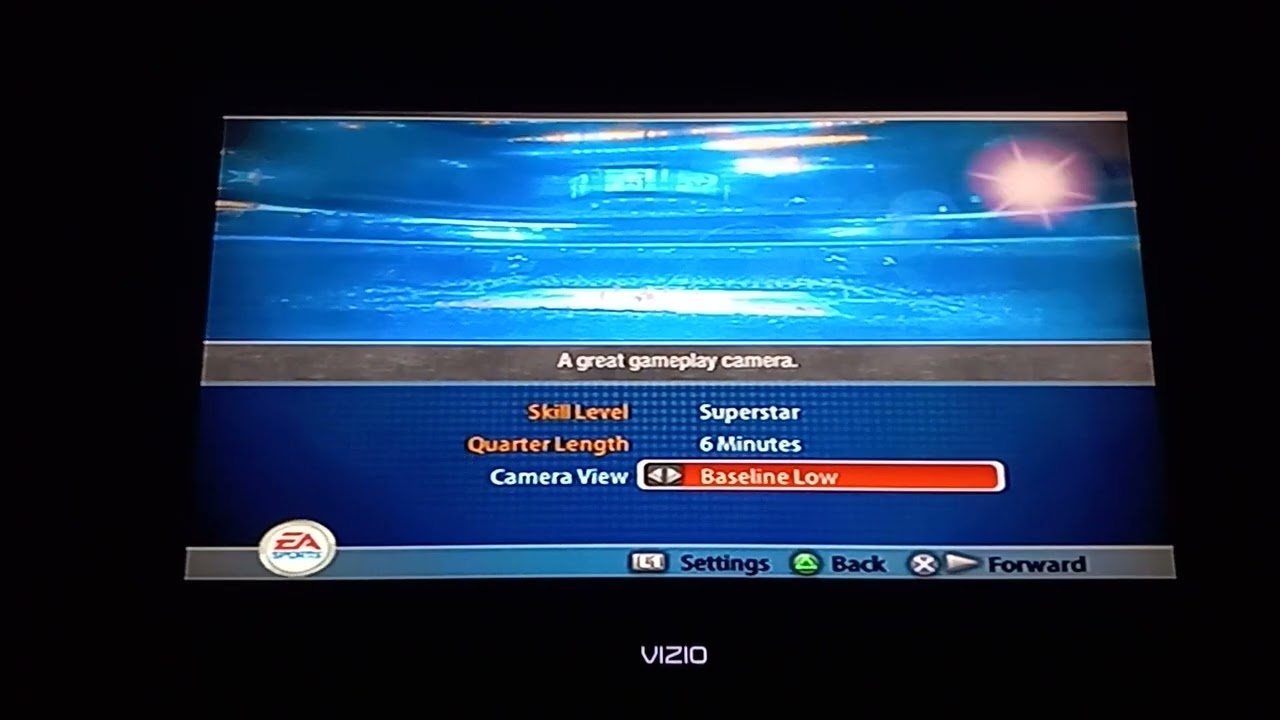 NBA Live 2005 (PlayStation 2) - NBA All Star & Rookie Game Settings 