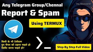 How To Report And Delete Any Telegram Fraudscam Chennal Or Groups Easily In Hindi Jay Ghunawat