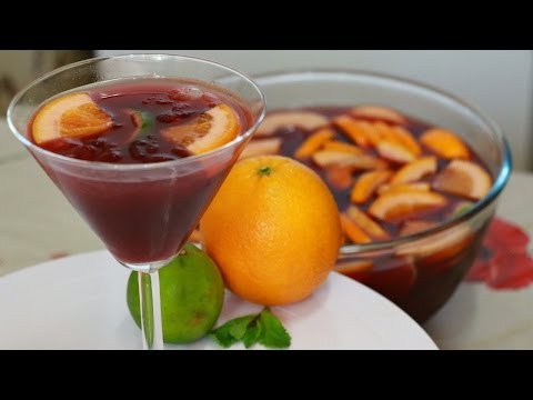 Сангрия с клубникой