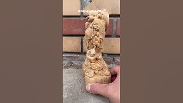 Tượng phật di lặc cưỡi long quy cao 20cm gỗ ngọc am cực thơm