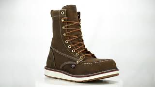 Men's KEEN Utility 8 Composite Toe WP Wedge Sole Moc Toe Boot (U.S.A. Built) 1030606