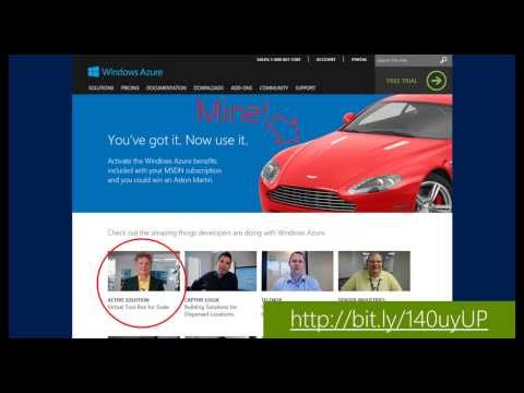 Activate your Windows Azure MSDN benefits and win an Aston Martin!