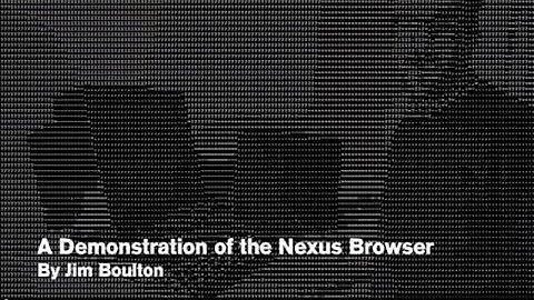 A demonstration of the first web browser, the Nexus browser