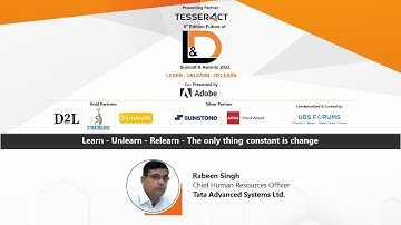9th Edition Future of L&D Summit & Awards 2022 - Learn - Unlearn - Relearn