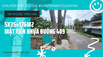 (ĐẤT NỀN CỦ CHI) - Đất nền, 5X35=176m2, 100m2 thổ cư, đường 409, xã Phước Vĩnh An, huyện Củ Chi