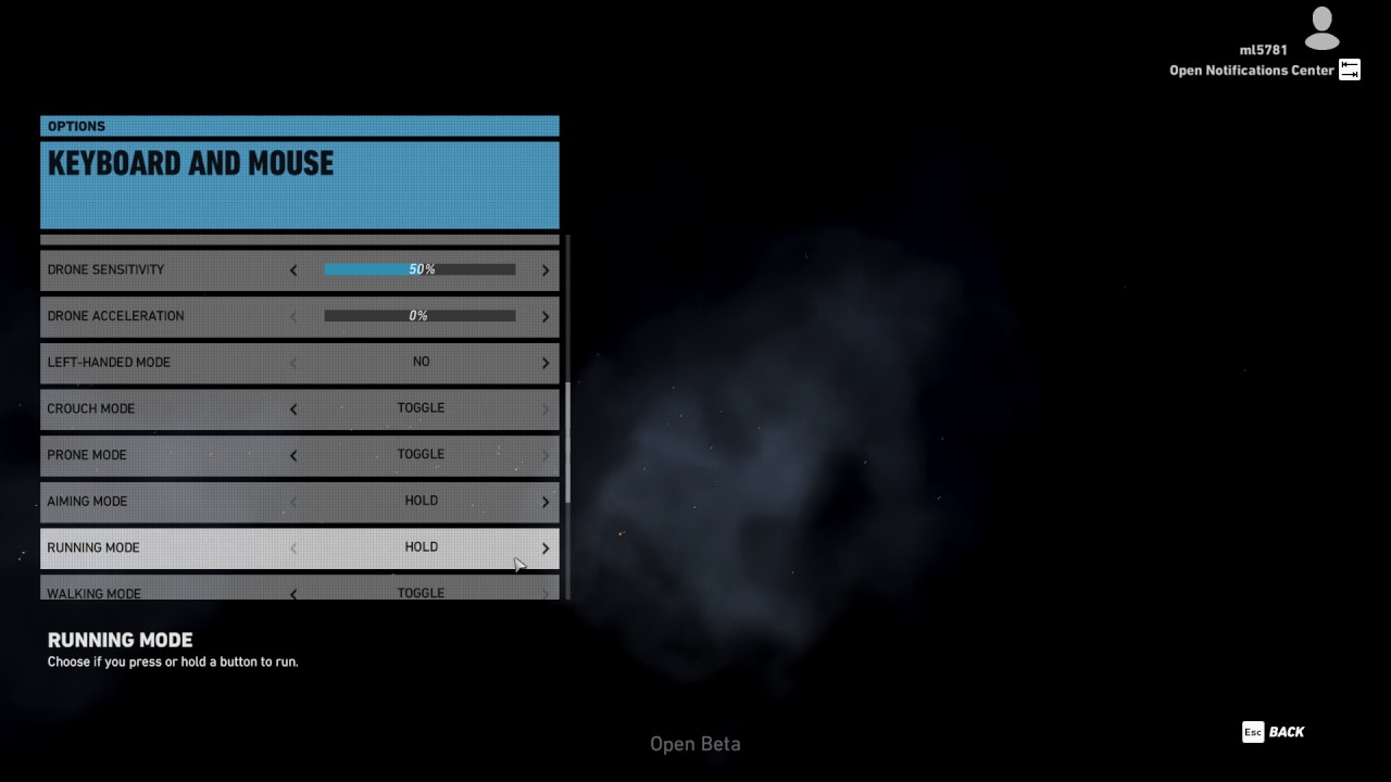 How To Enable Toggle Running Mode Mouse And Keyboard In Ghost Recon 