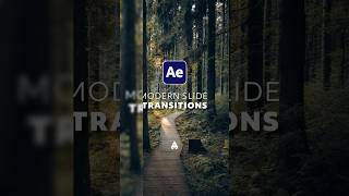 Modern Slide Transitions in After Effects  #aftereffectstutorial  #transition #2danimation