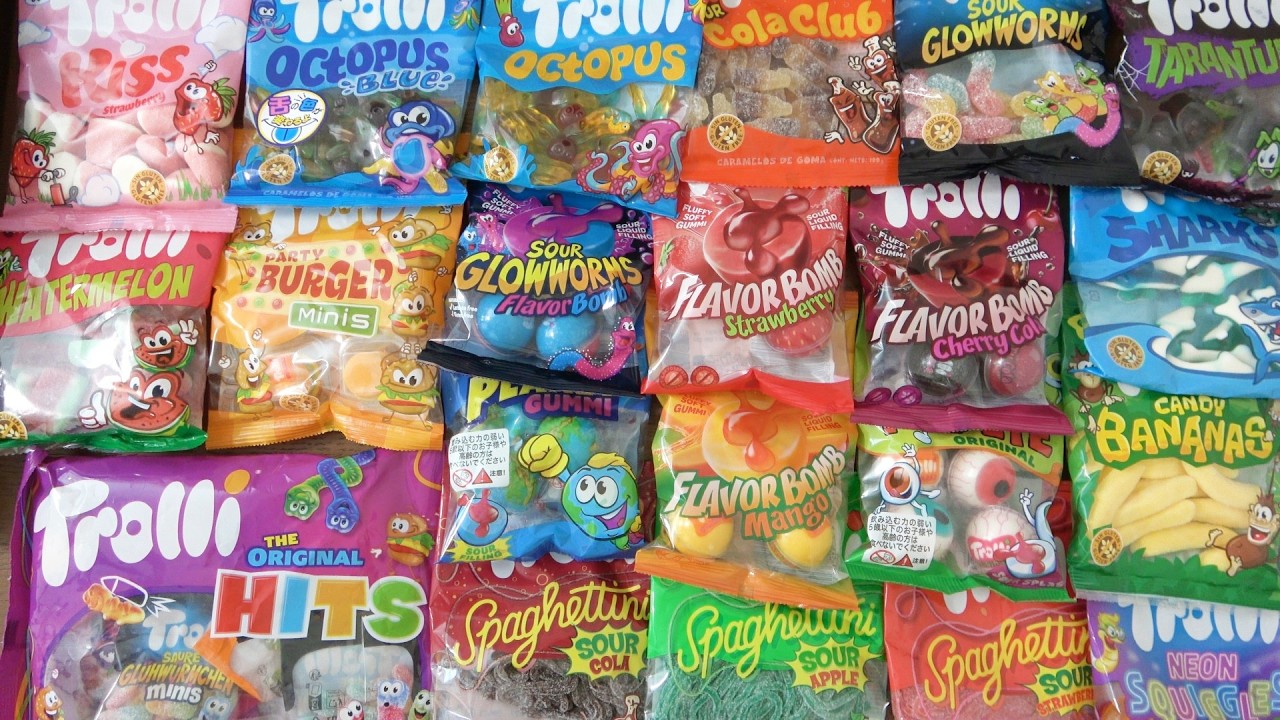 Trolli（トローリ）のグミたくさん買ってきたので開封！世界三大グミの一つ！