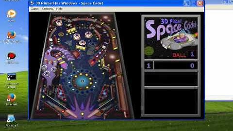 How to cheat at 3D pinball-Windows xp