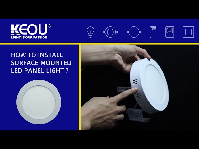 How to install surface mounted led panel lights? class=