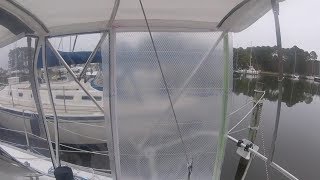 Sailboat Cockpit Enclosure DIY Layout & Design Part 1 - Hunter-31-SV Windy Daze