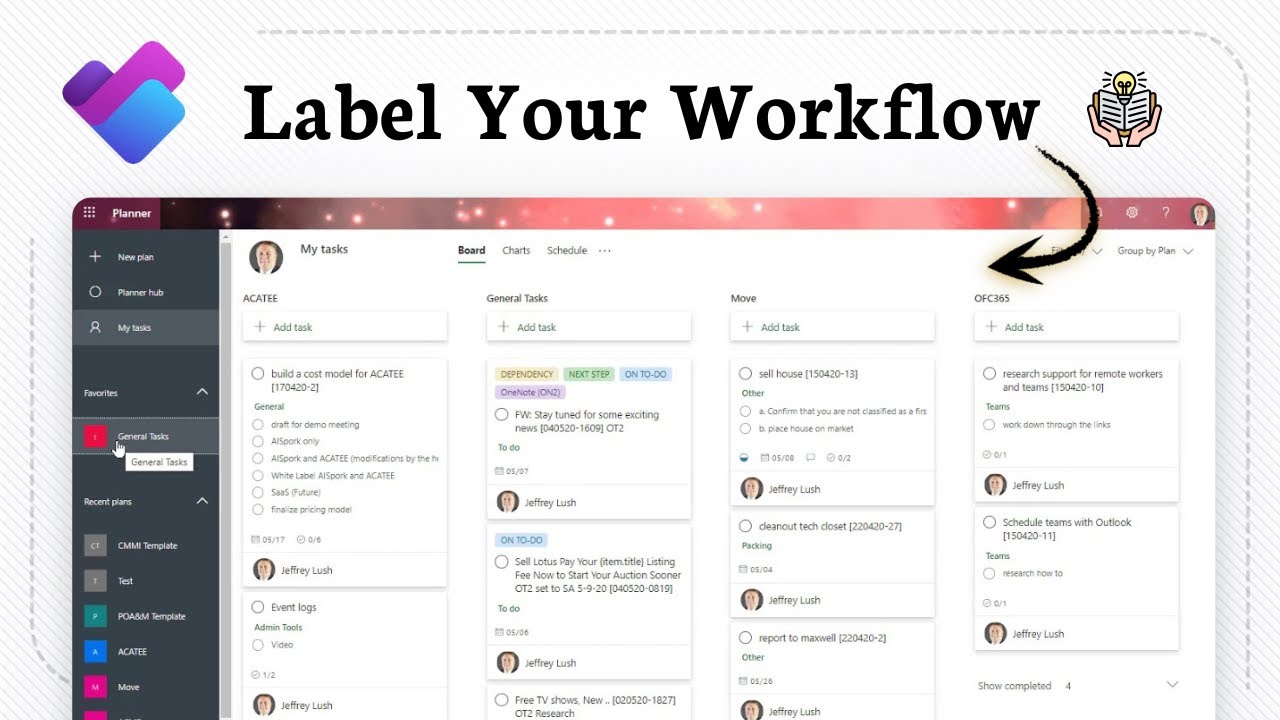 How to add labels in Microsoft Planner (Task Organized) - YouTube