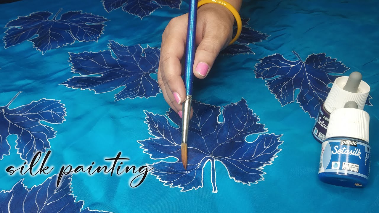 silk painting on blue suit all about silk painting