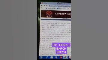B.tech 1 sem back /B.arch 3 Sem back/reback result out special and grading #rtu #result #rtuexamnews