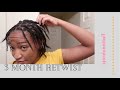 3 MONTH LOC UPDATE | RETWIST WITH NO GEL OR BEESWAX! How I Retwist My Locs