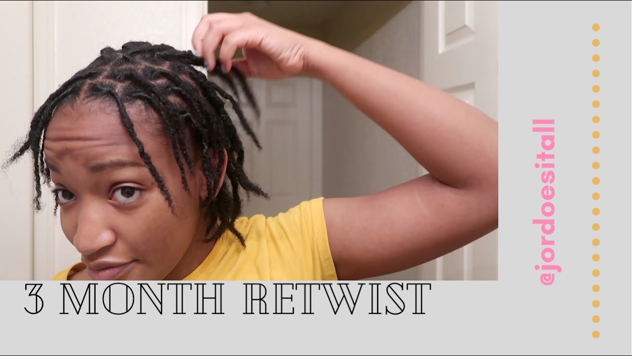 3 MONTH LOC UPDATE RETWIST WITH NO GEL OR BEESWAX! How I Retwist My