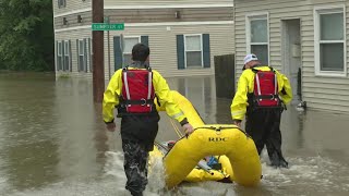 Colonie neighbors struggle to return home after flash flooding