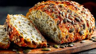 Ich backe jeden Tag Brot zu Hause! Gesundes Brot in 5 Minuten!