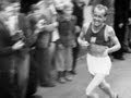 Emil ztopek wins 5000m 10000m  marathon gold  helsinki 1952 olympics