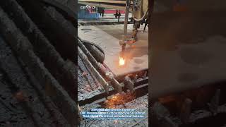 CNC Plasma Flame Cutting Machine for 100mm Thick Stainless Steel Carbon Steel Plate #cncplasma