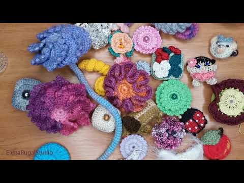 Crochet - Buttons, Clasps & Closures Ideas, link below the videos to playlist