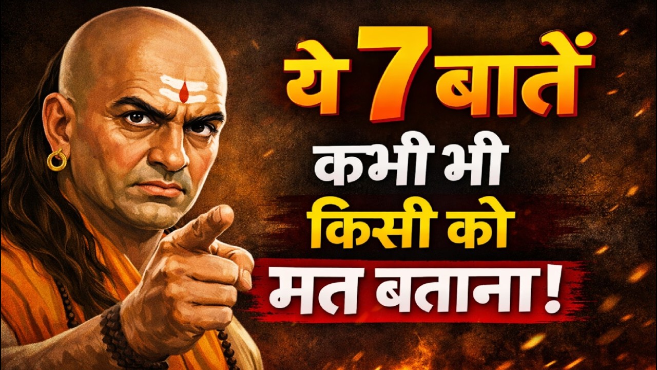 चाणक्य का रहस्य ये 7 बातें हमेशा छुपाकर रखना चाहिए | Motivational Speech