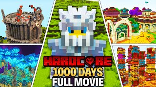 I Survived 1,000 Days in HARDCORE MODDED MINECRAFT! (FULL MOVIE)
