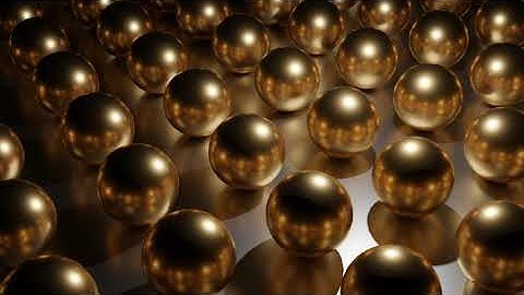 Metalic Gold Silver Brass Balls | Infinity Loop Moving Balls | Blender Animation #31