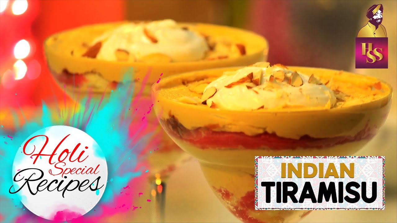 Indian Thandai Tiramisu Recipe | Thandai Mousse | Holi Special Recipe |HoliDessert| #ChefHarpalSingh | chefharpalsingh