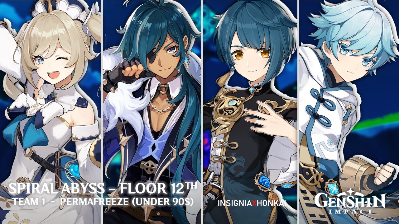 Spiral Abyss Floor 12 Side 1 | 4 Stars of Permafreeze - All Under 90sec