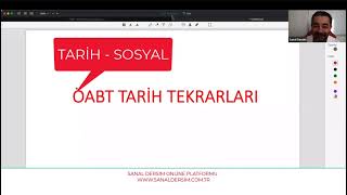 2023 ÖABT TARİH - SOSYAL BİLGİLER TARİH GENEL TEKRARI