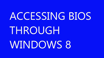 #548 - Q&A: Accessing UEFI (BIOS) Through Windows 8