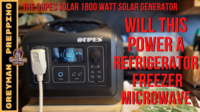 Oupes 1800 (1500wh) Power Station - YouTube