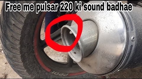 Increase sound in pulsar 220 stock exhaust— removing DB killer of pulsar 220