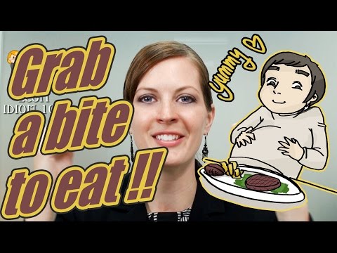 Apprendre l'Anglais en Ligne: Les idiomes 6/100 Grab a bite to eat