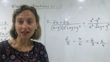 Algebraic fractions  with quadratics multiplication and division by Heidi Postle