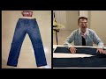 Denim Style How to fold button fly jeans : Episode 63